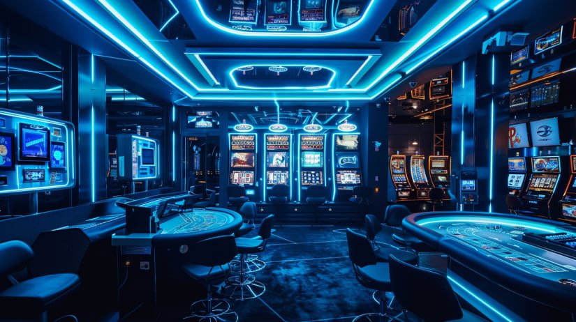 Meja dealer langsung okmen21 Meja dealer langsung okmen21 dengan studio multi-kamera